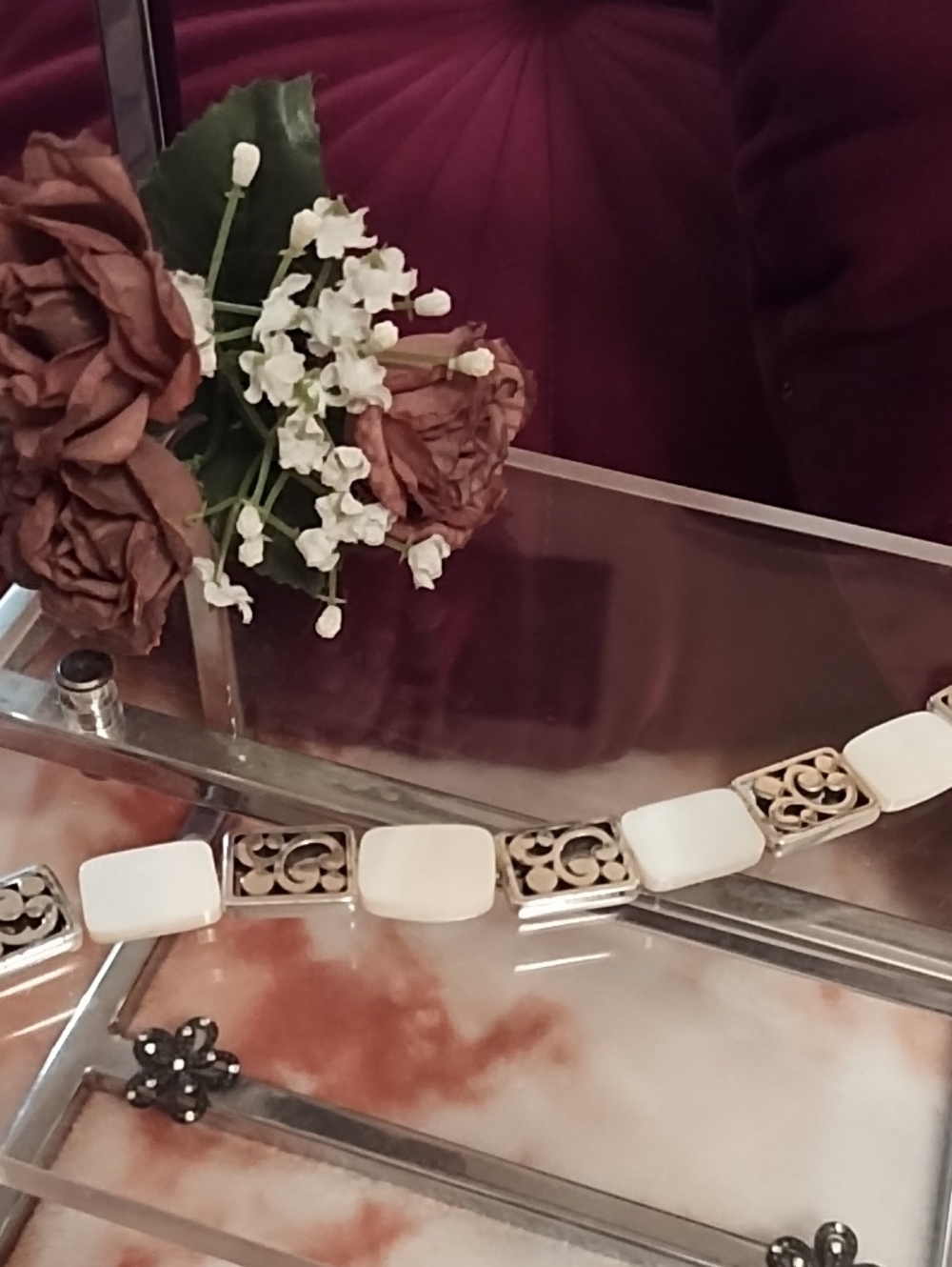 Brighton Stunning Mother of Pearl & Silver Link Bracelet ***RETIRED***